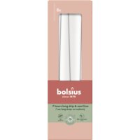 Een afbeelding van Bolsius Gotische kaarsen cloudy white 24cm