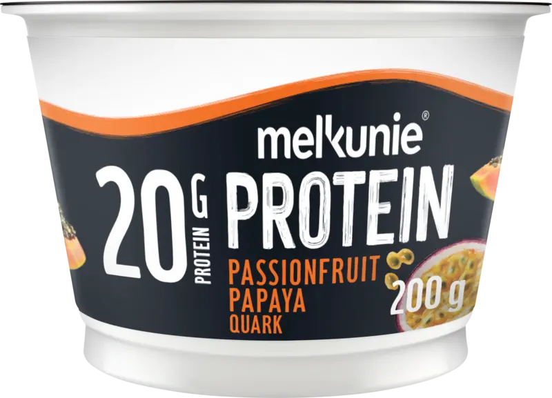 Protein kwark passionfruit papaya