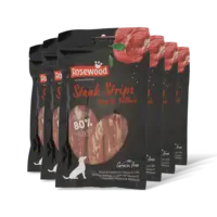 Rosewood Steak strips beef & pollock 6-pack