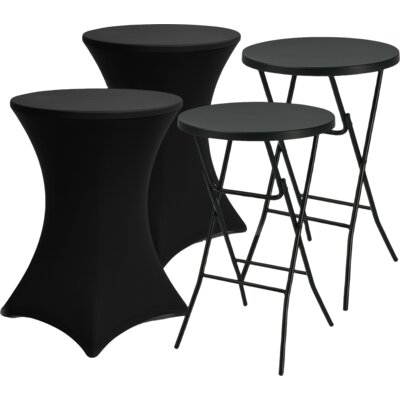 pdp-image-Brixy Statafel met rok zwart 2 stuks