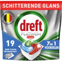 Een afbeelding van Dreft Platinum plus deep clean vaatwascapsules