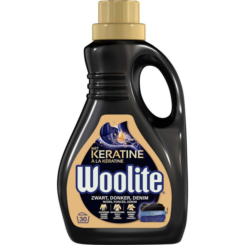 Woolite Wasmiddel zwart, donker met keratine bel