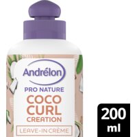 Een afbeelding van Andrélon Pro nature coco curl creation leave-in