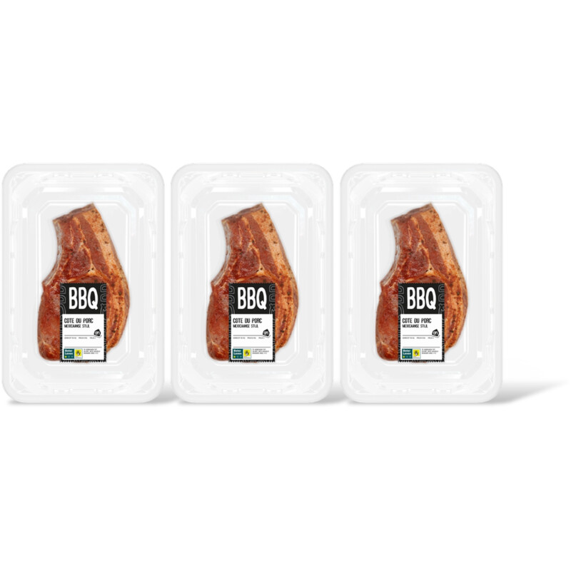 AH BBQ cote du porc Mexicaanse stijl 3-pack