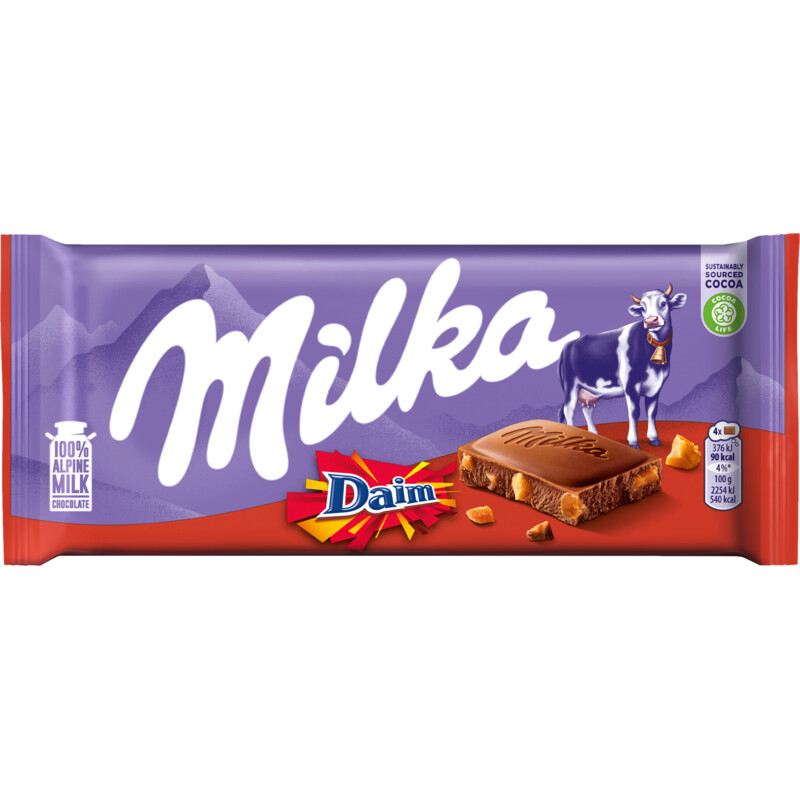 Een afbeelding van Milka Chocoladereep Daim