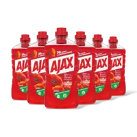 Ajax Rode bloemen allesreiniger 6-pack