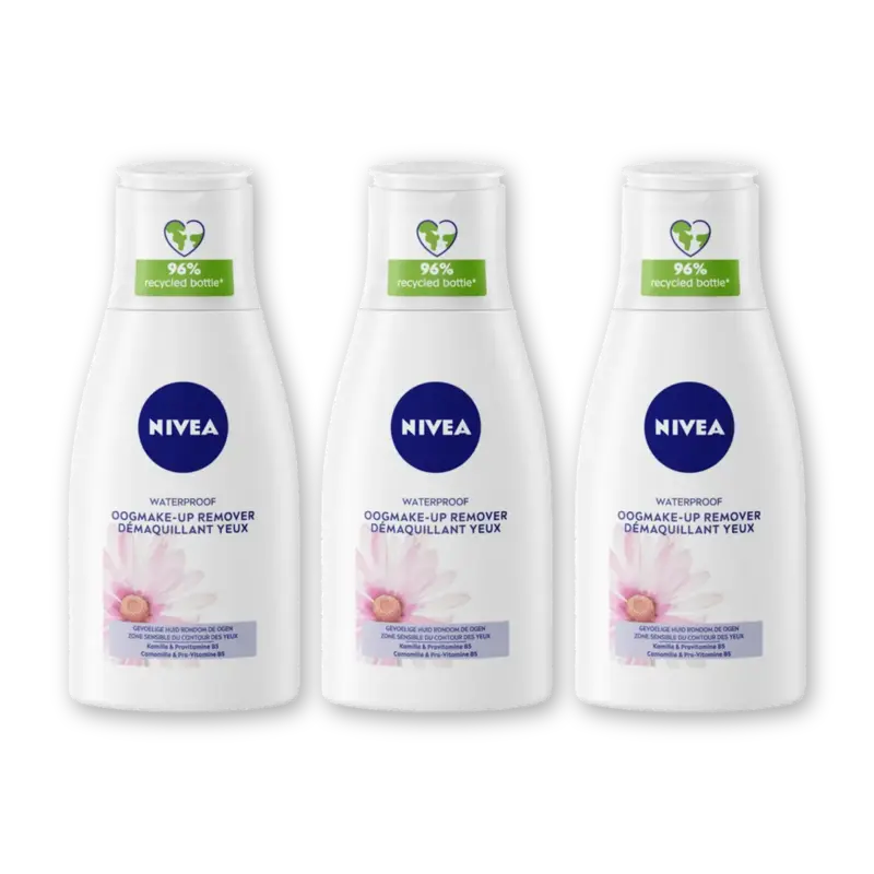 NIVEA Waterproof oogmake-up remover 3-pack