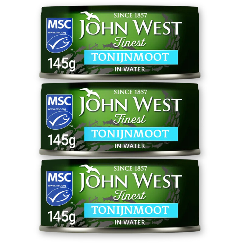 John West Tonijnmoot in water 3-pack