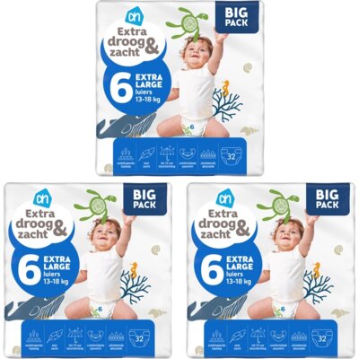 pdp-image-AH Extra droog&zacht luiers maat 6 3-pack