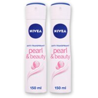 NIVEA Pearl/beauty anti transpirant spray 2pk
