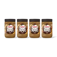Calvé Pindakaas 100% pinda's fijn 4-pack