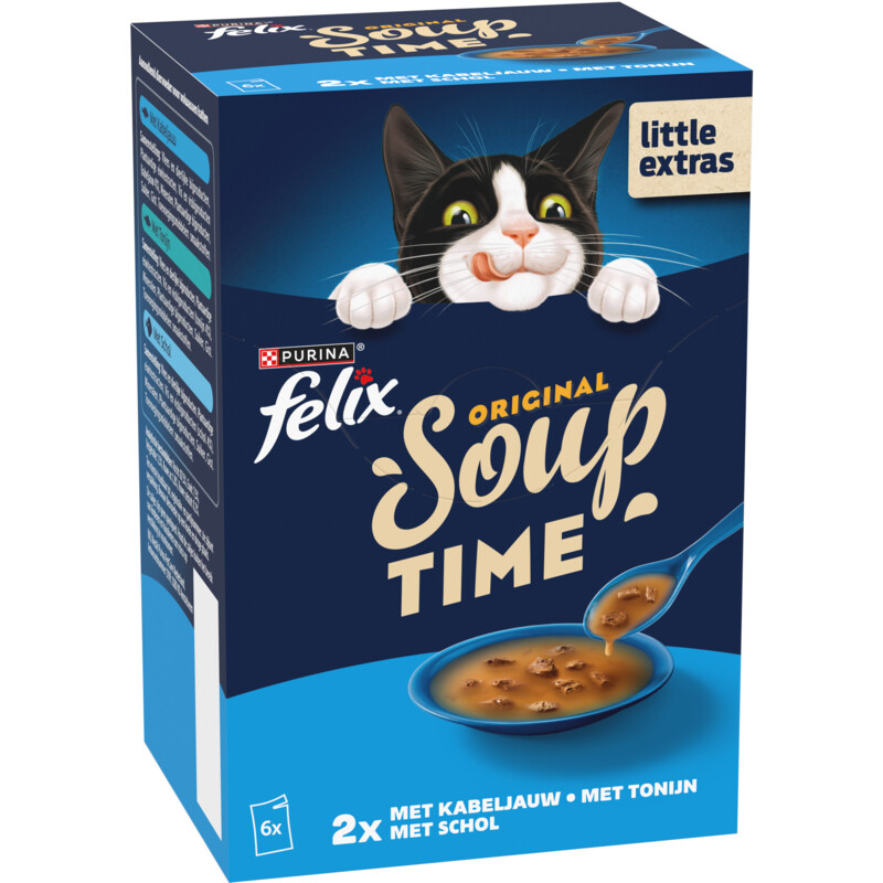 Een afbeelding van Felix Soup original met kabeljauw tonijn schol