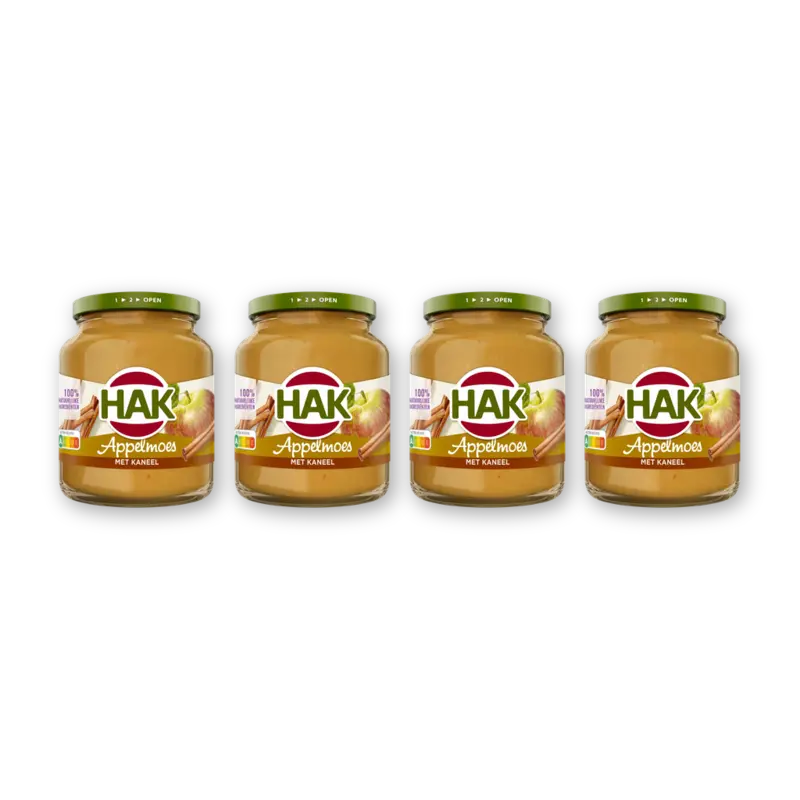 Appelmoes met kaneel 4-pack