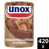 Unox Gehaktballetjes in satesaus