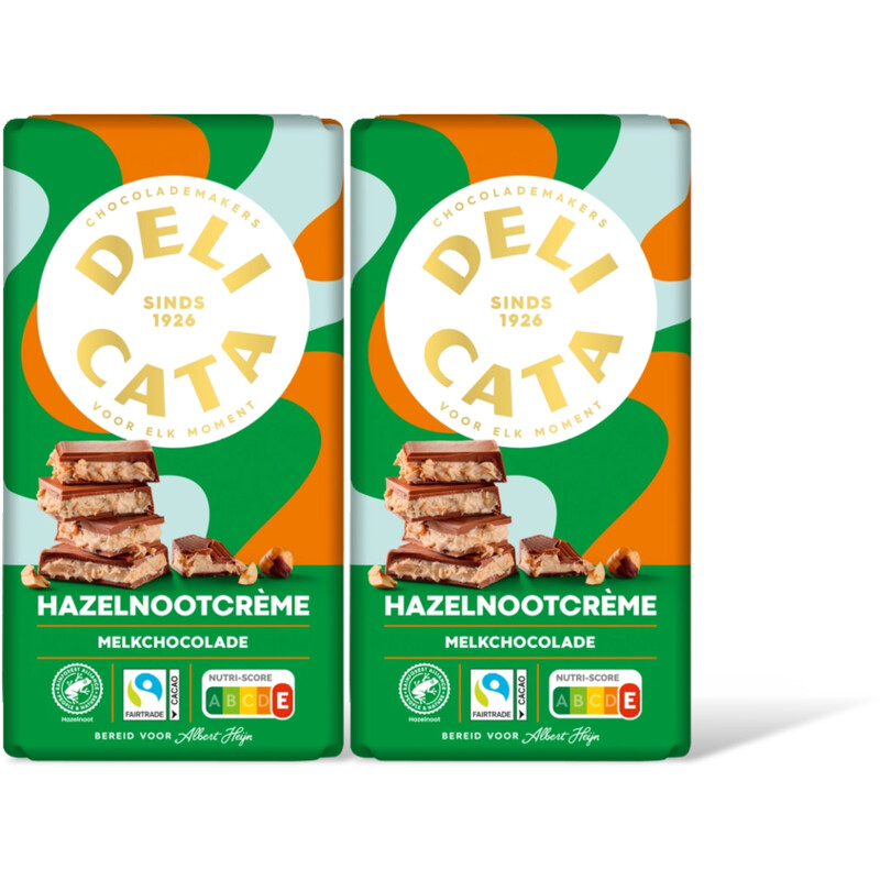 Delicata Hazelnootcreme 2-pack