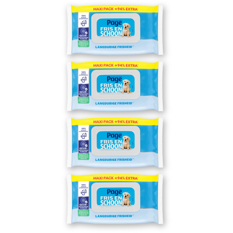 Page Vochtig compleet schoon maxi pack 4-pack