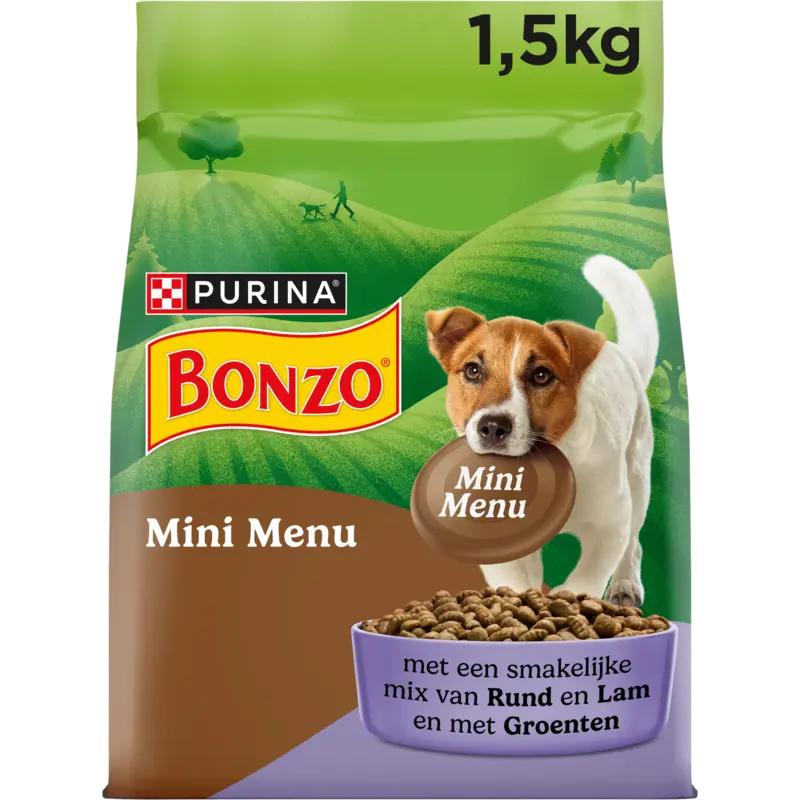 PURINA Bonzo Mini Menu met Rund en Lam