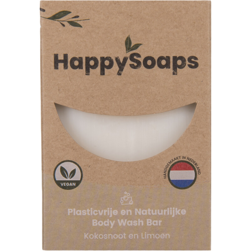 HappySoaps Happy body bar kokosnoot & limoen