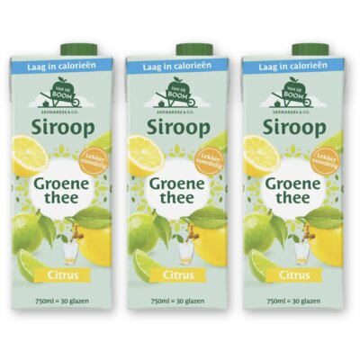 pdp-image-Van de Boom Groene thee citrus siroop 3-pack