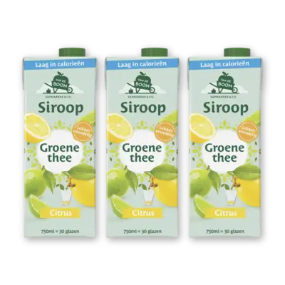 pdp-image-Van de Boom Groene thee citrus siroop 3-pack