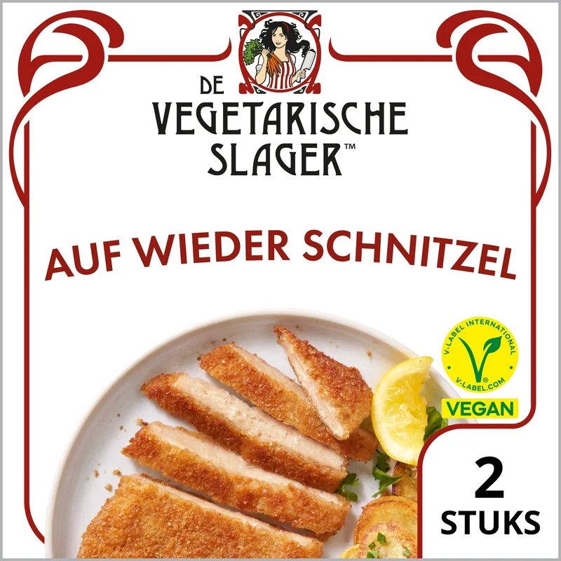 Vegetarische Slager Vegan auf wieder schnitzel