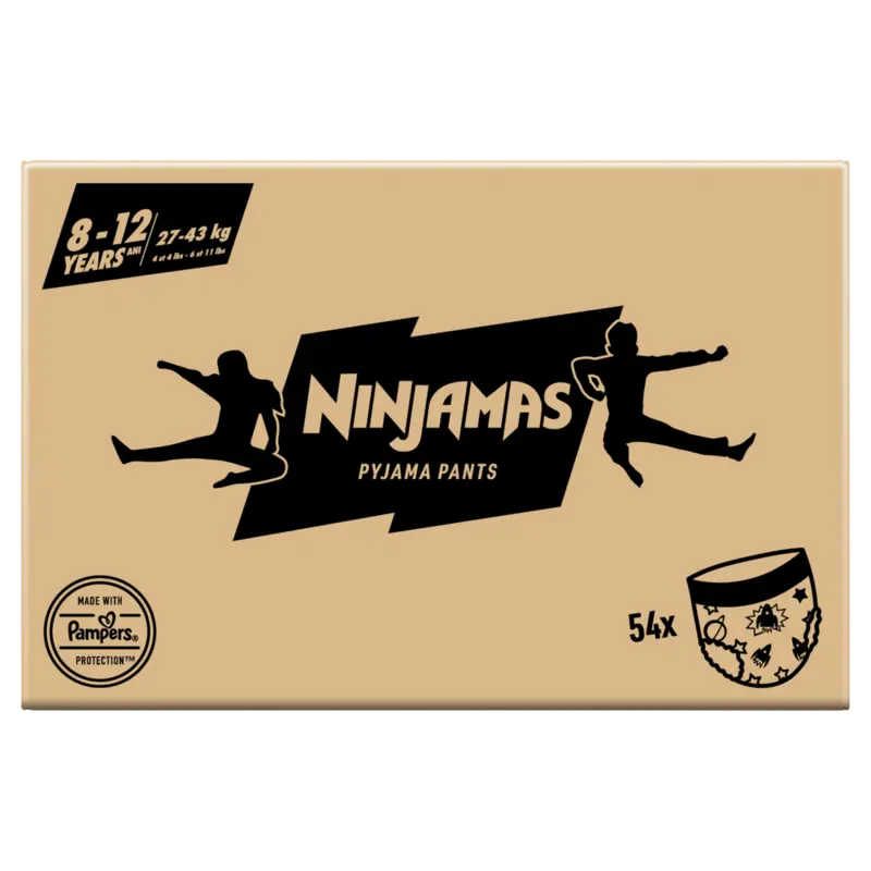 Ninjamas pyjama pants space 8-12 years