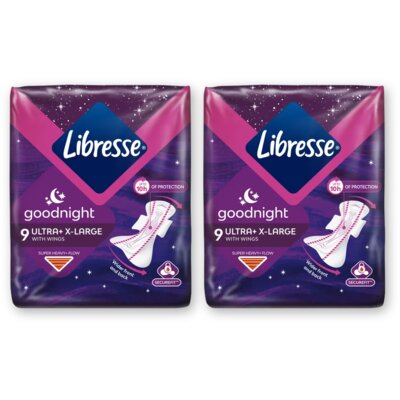 pdp-image-Libresse Goodnight ultra x-large maandverband 2pk