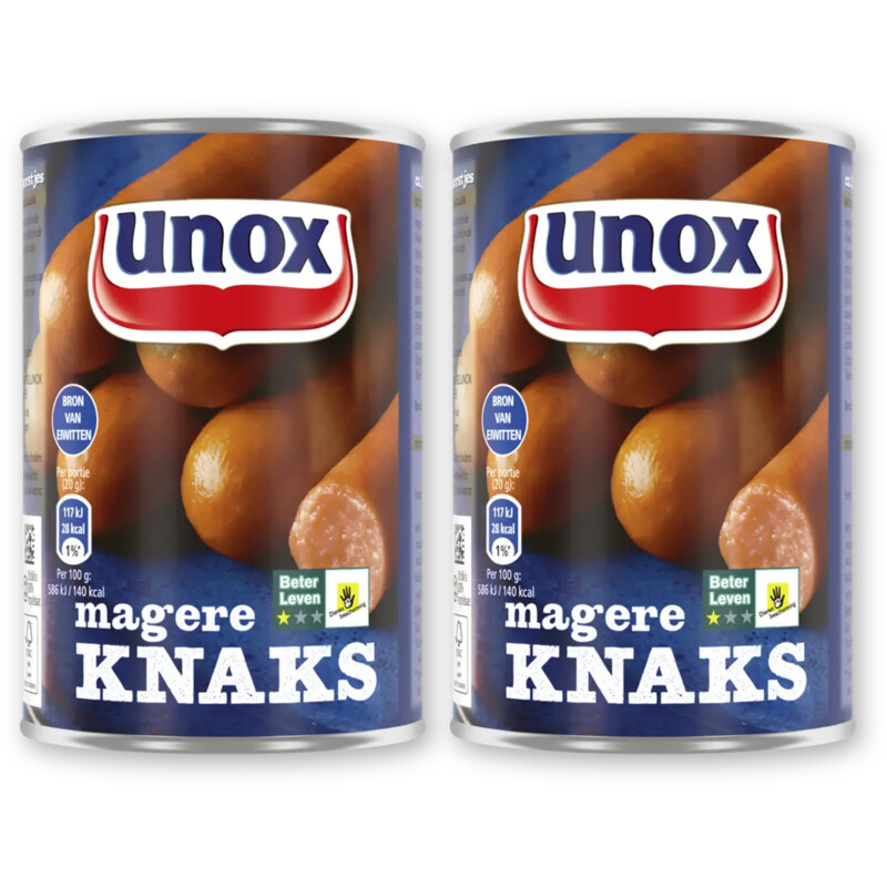 Unox Magere knaks 2-pack