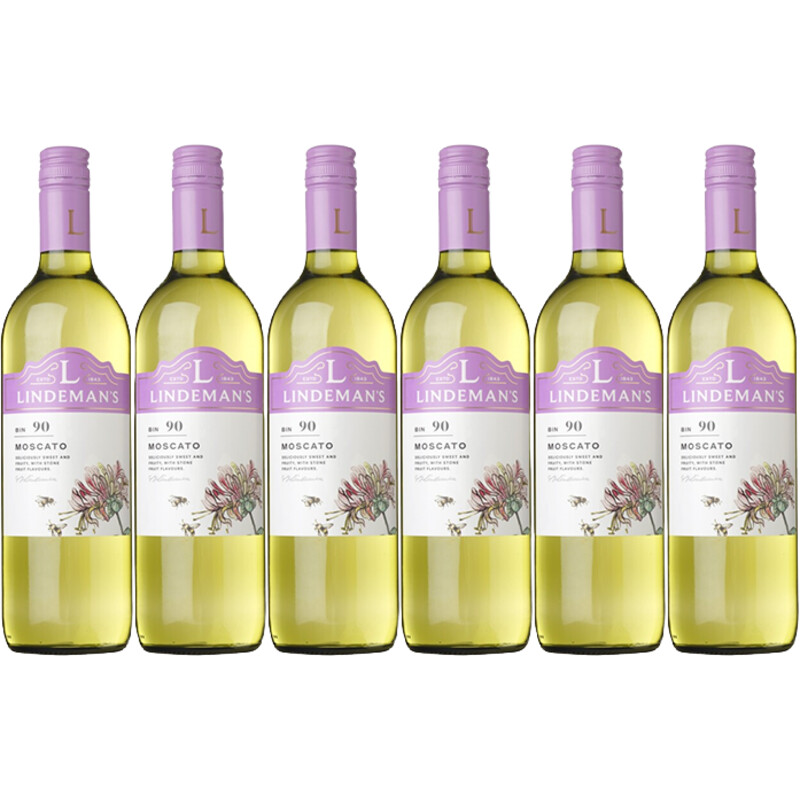 Een afbeelding van Lindeman's Bin 90 moscato 6 flessen