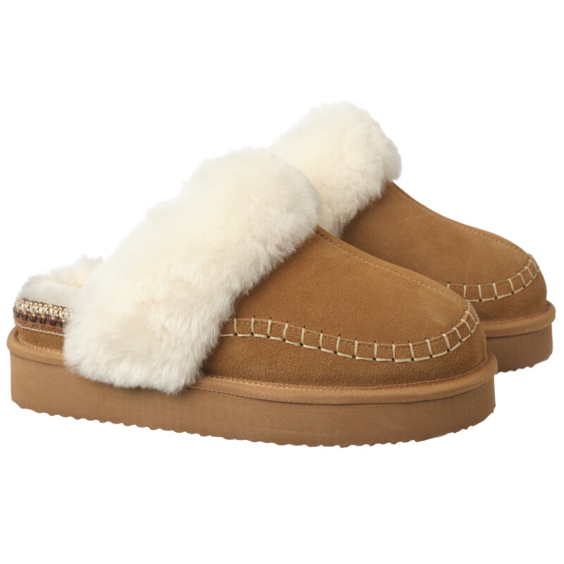 Een afbeelding van Greyhound Sloffen bruin maat 38-39