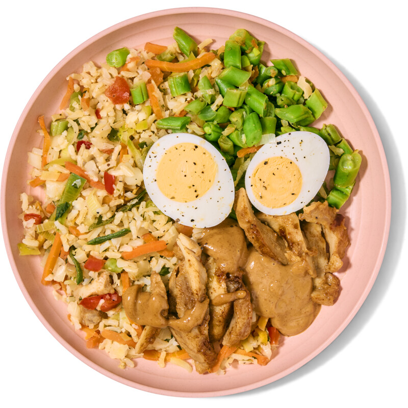 Een afbeelding van AH Verse maaltijd kip pindasaus