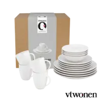 vtwonen Dinnerware raw white set/16
