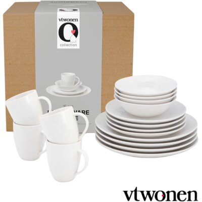 pdp-image-vtwonen Dinnerware raw white set/16