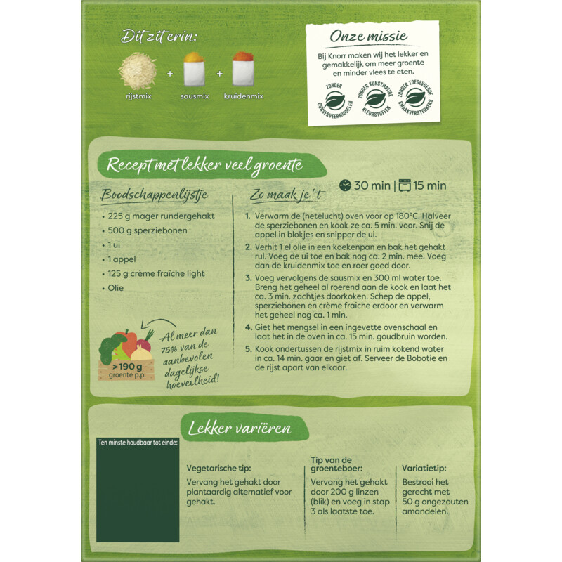 Een afbeelding van Knorr Wereldgerechten Zuid-Afrikaanse bobotie