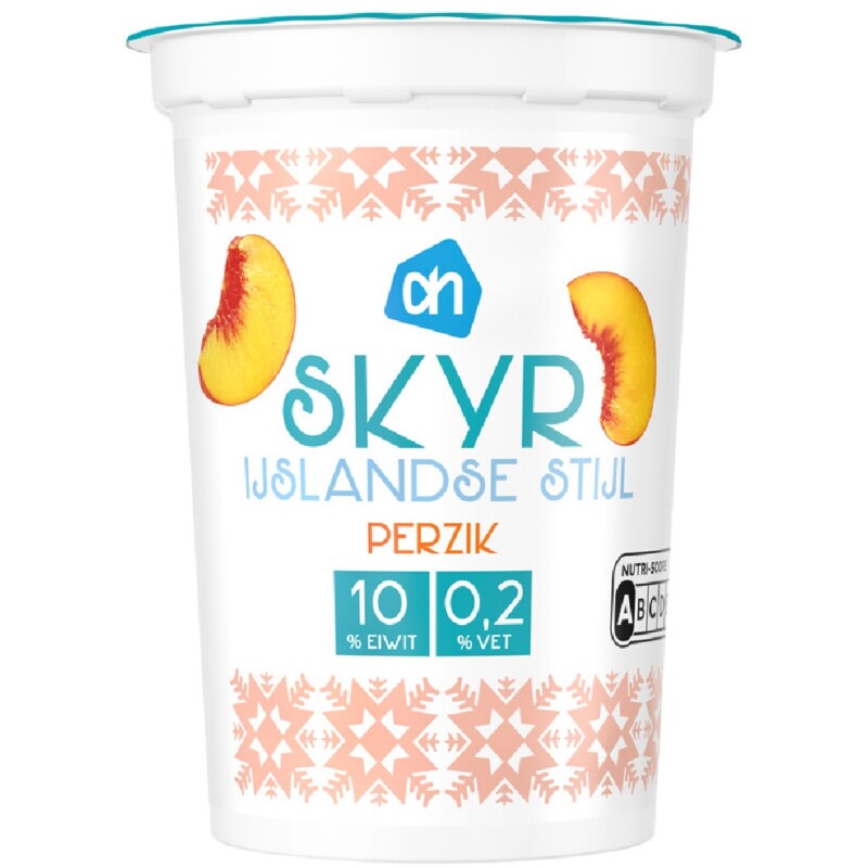 Een afbeelding van AH Skyr IJslandse stijl perzik