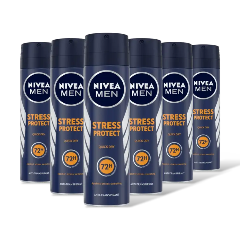 NIVEA Men stress protect deodorant spray 6-pck