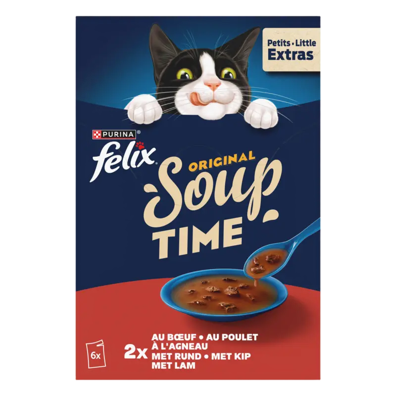 Felix Soup original met rund kip lam