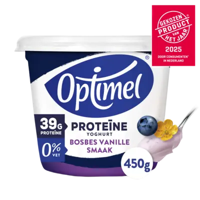 pdp-image-Optimel Proteïne yoghurt bosbes vanillesmaak
