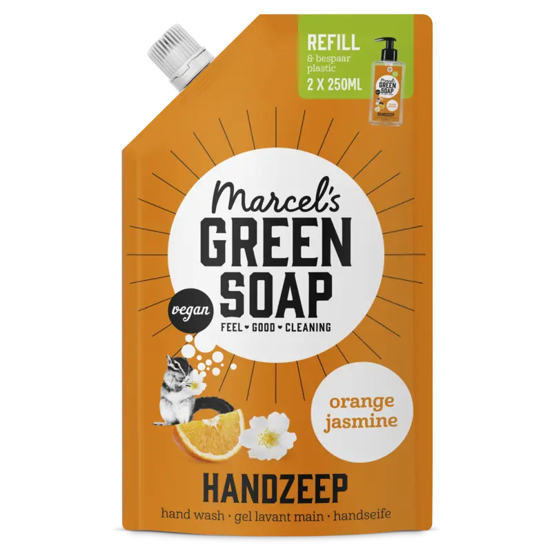 Marcel's Green Soap Handzeep orange & jasmin navulling