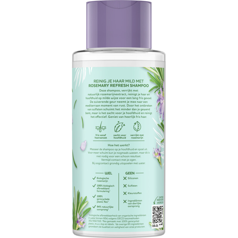 Een afbeelding van Andrélon Pro nature rosemary refresh shampoo