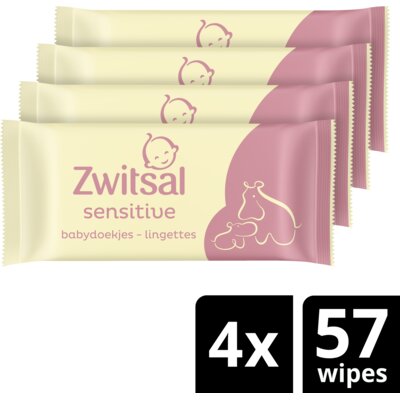 pdp-image-Zwitsal Baby sensitive billendoekjes 4-pack