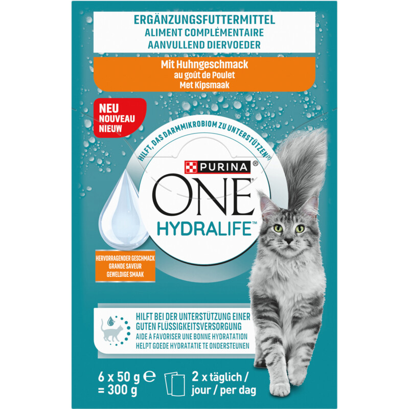 Een afbeelding van Purina ONE Hydralife met kipsmaak