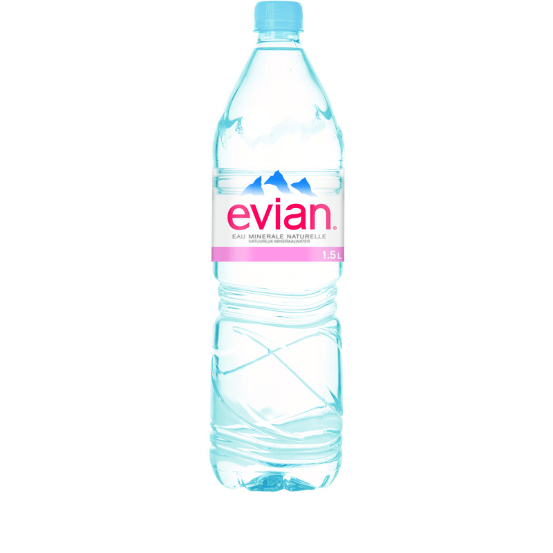 Een afbeelding van Evian Mineraalwater bel