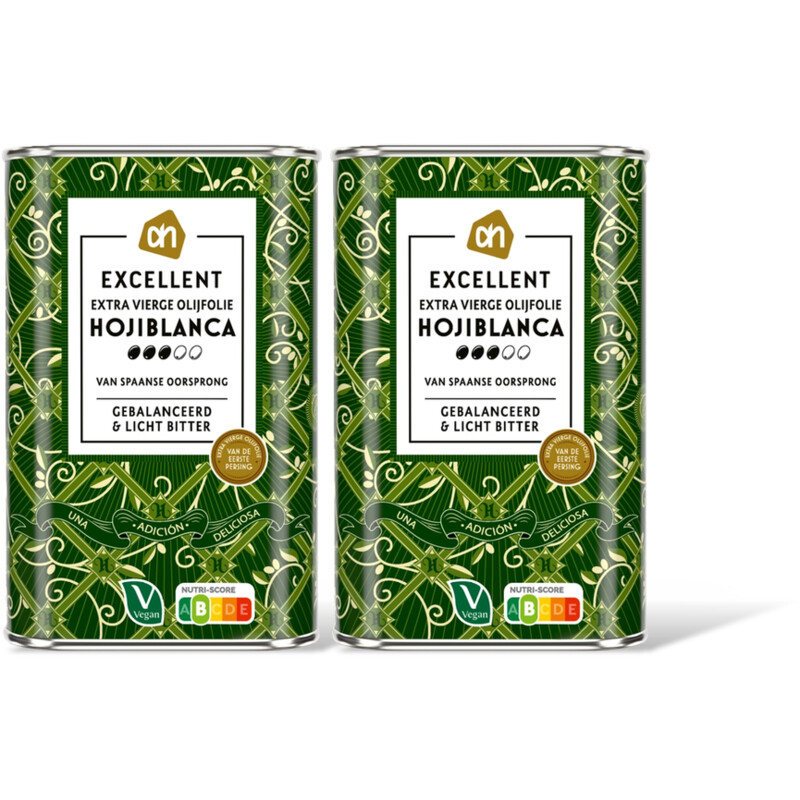 AH Excellent Extra vierge olijfolie hojiblanca 2-pack