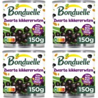 Een afbeelding van Bonduelle Zwarte kikkererwten 4-pack