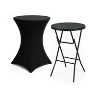 Brixy Statafel met rok zwart