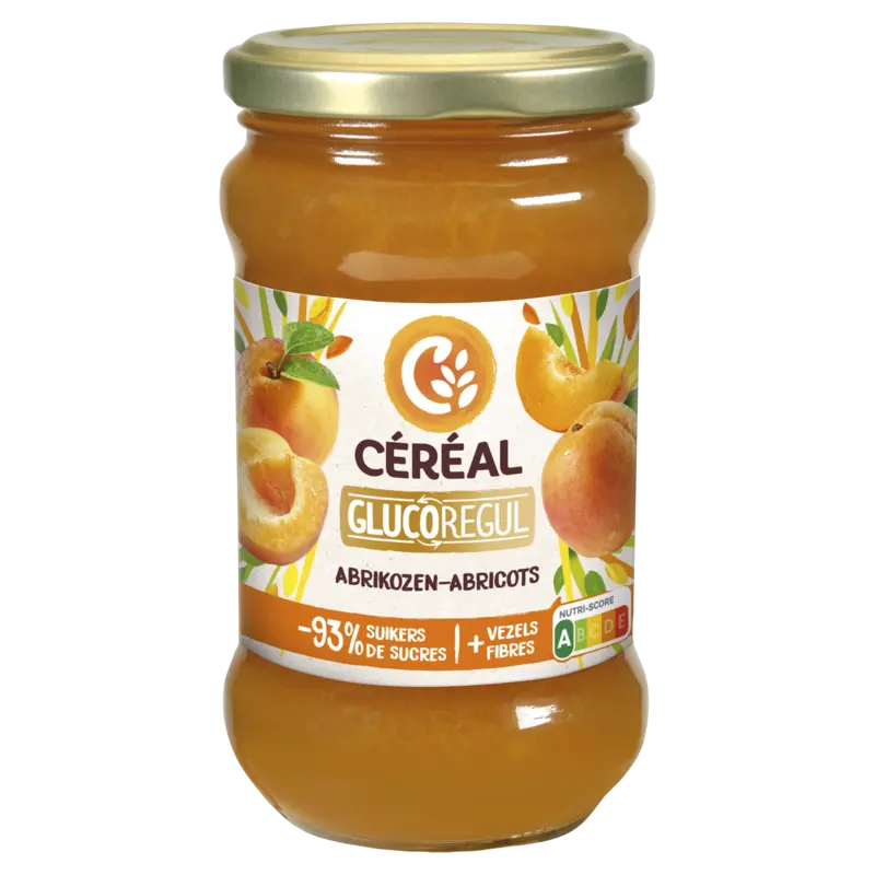Céréal Glucoregul jam abrikozen minder suikers