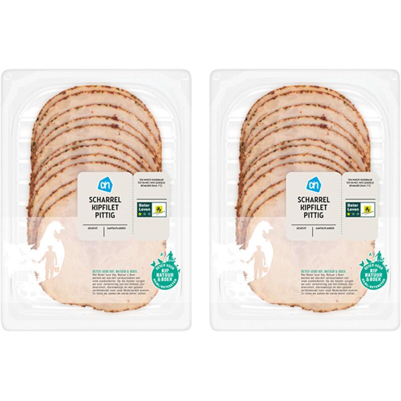 Een afbeelding van AH Scharrel kipfilet pittig 2-pack