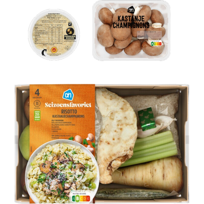 Een afbeelding van AH Risotto Kastanjechampignons Verspakket