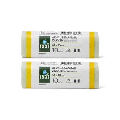 pdp-image-AH Eco Afval en sanitairzakken 10 liter 2-pack